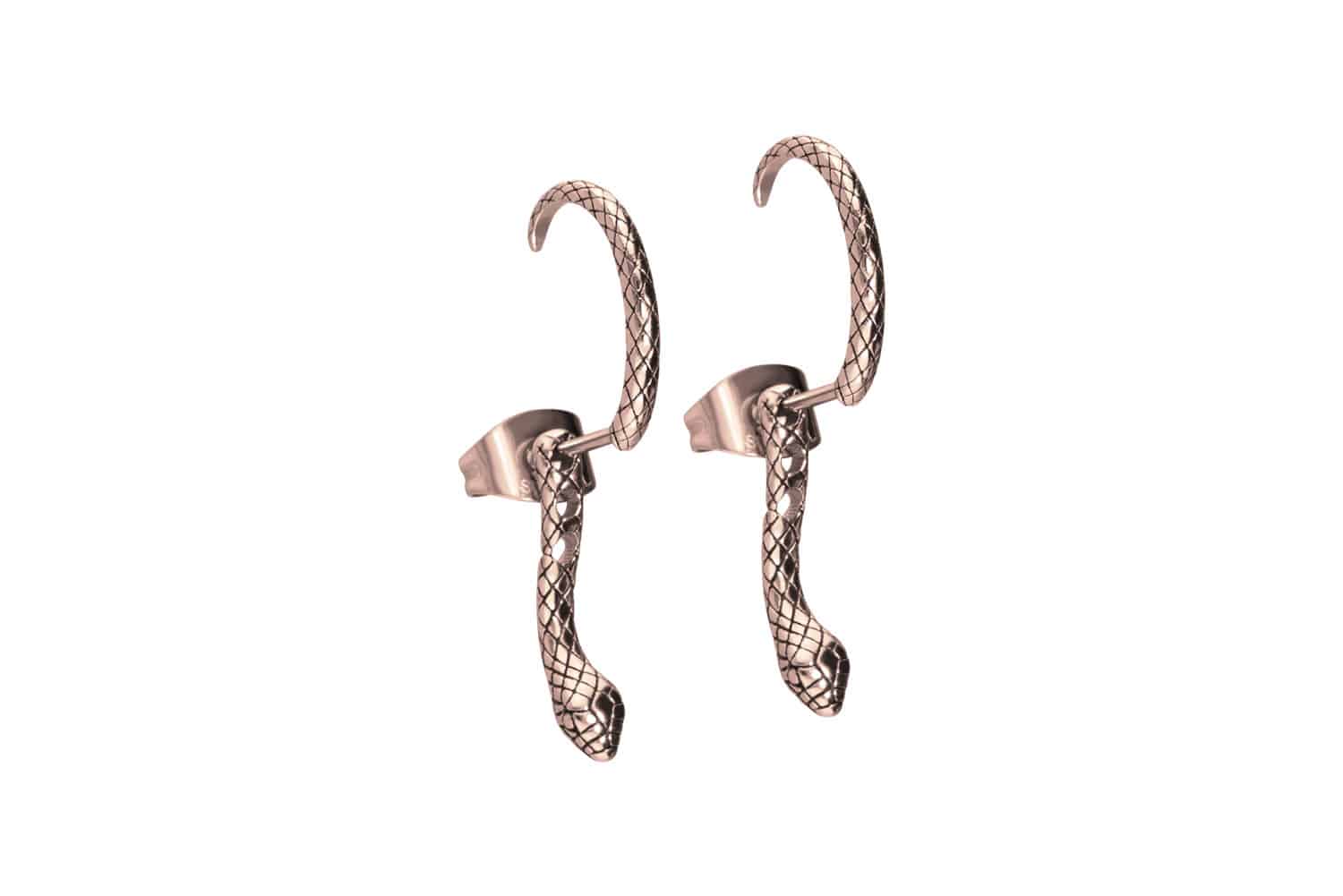 Chirurgenstahl Ohrstecker SCHLANGE von Piercingline